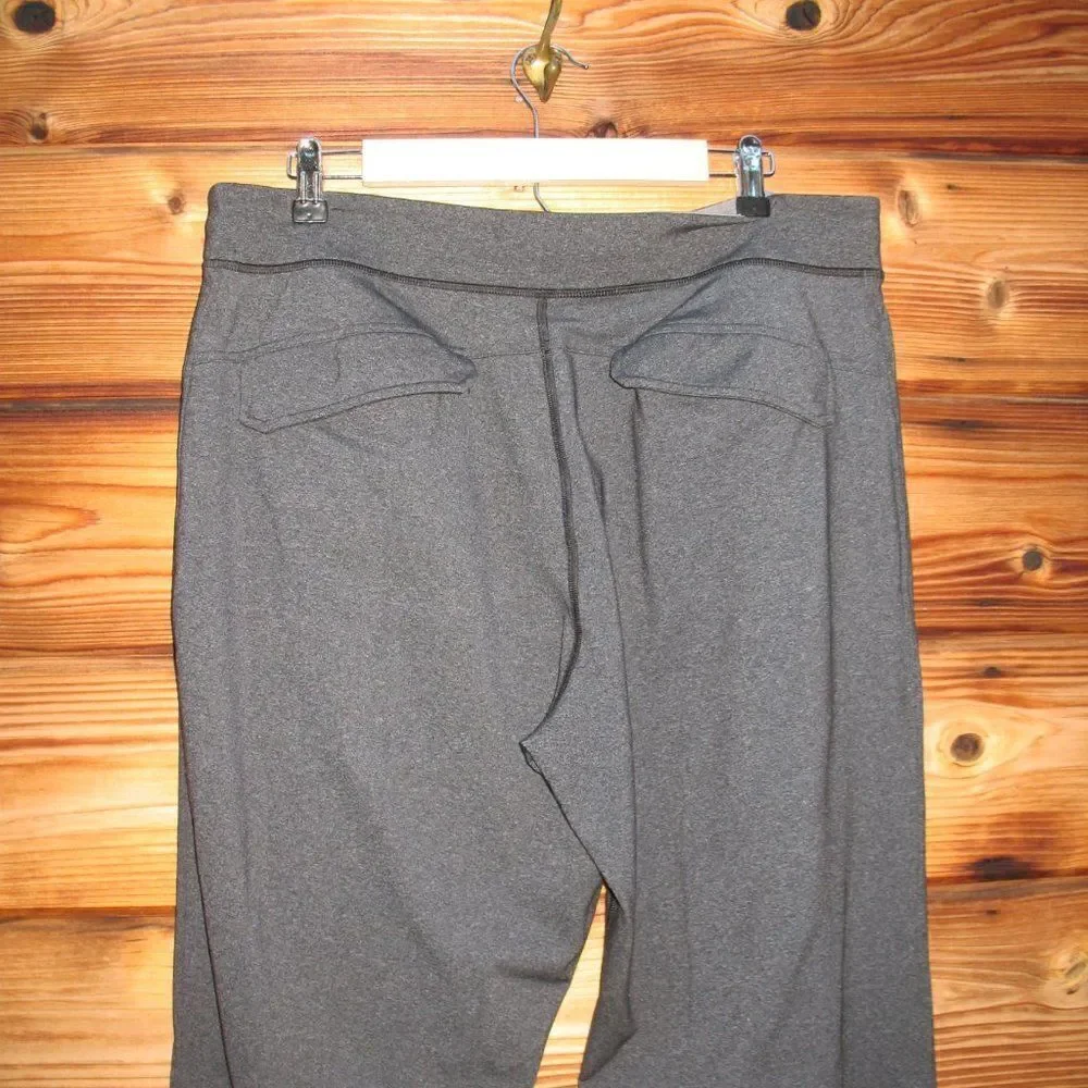 Lululemon Kung Fu Pants Heathered Black Tall 35